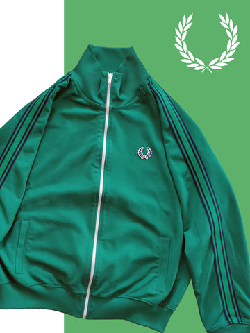 Chaqueta de chándal Fred Perry verde L